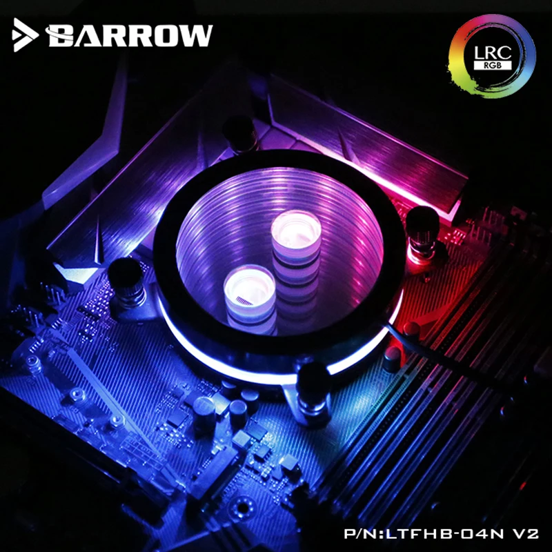 Барроу LTFHB 04N V2 для Intel Lga115x CPU водяные блоки зеркало Экстрим LRC RGB v2 акриловый