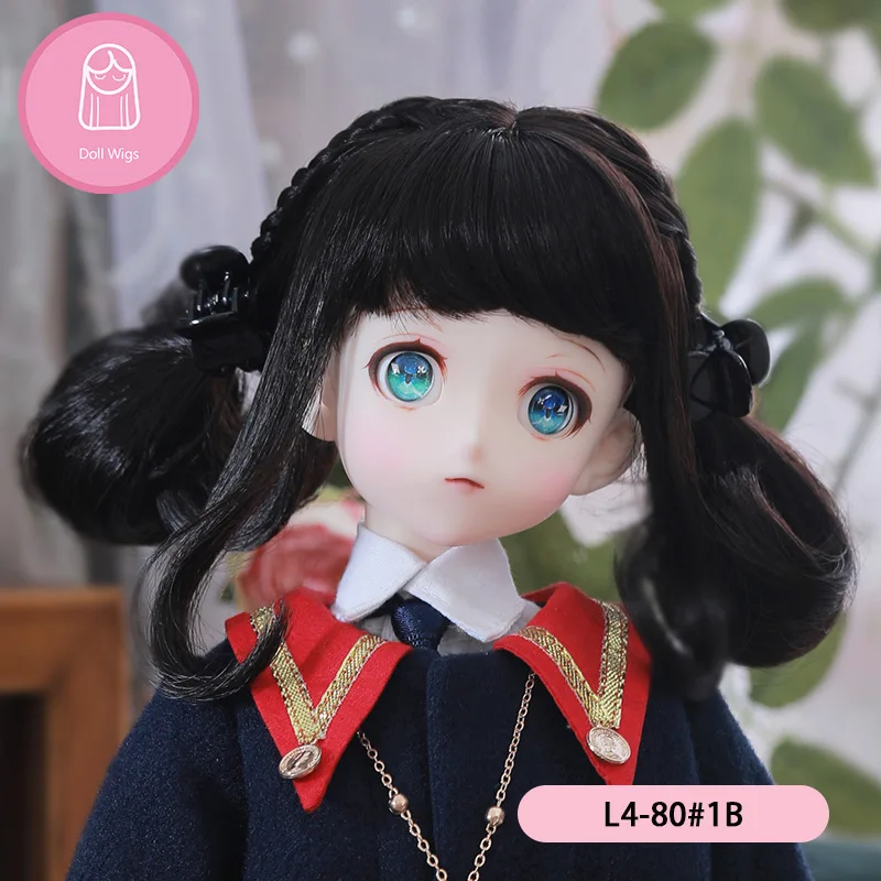 Парик для куклы BJD 18-21 см волосы 1/4 высокотемпературный натуральный парик