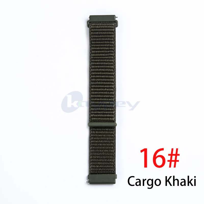 16 Нейлоновый ремешок-петля для оригинальных смарт-часов Xiaomi Huami Amazfit Bip BIT Lite Youth, носимый браслет, ремешок для часов Amazfit 20 мм - Цвет: 16