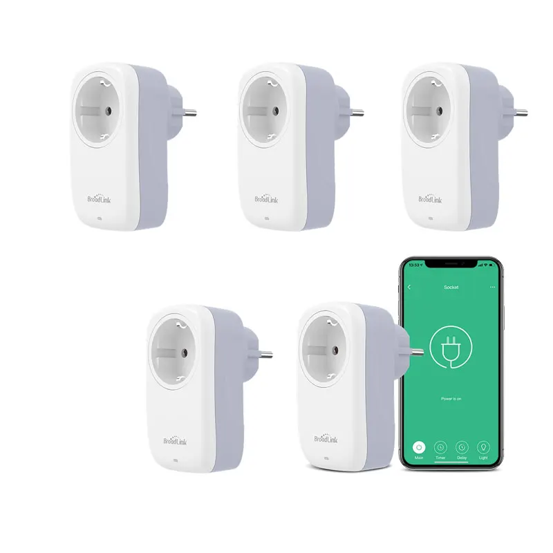Электрическая смарт-розетка BroadLink SP4L EU 16 А с поддержкой Wi-Fi 1/2/5 шт. - купить по