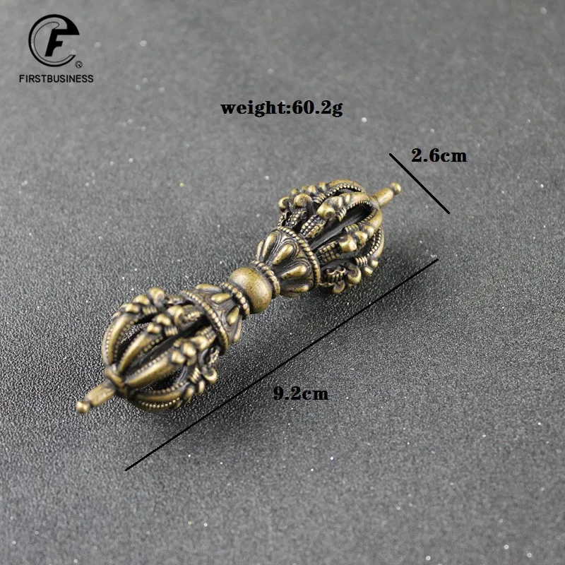 Тибет буддизм ручной работы Старый Медь Шесть мантру Ваджра Дордже кулон