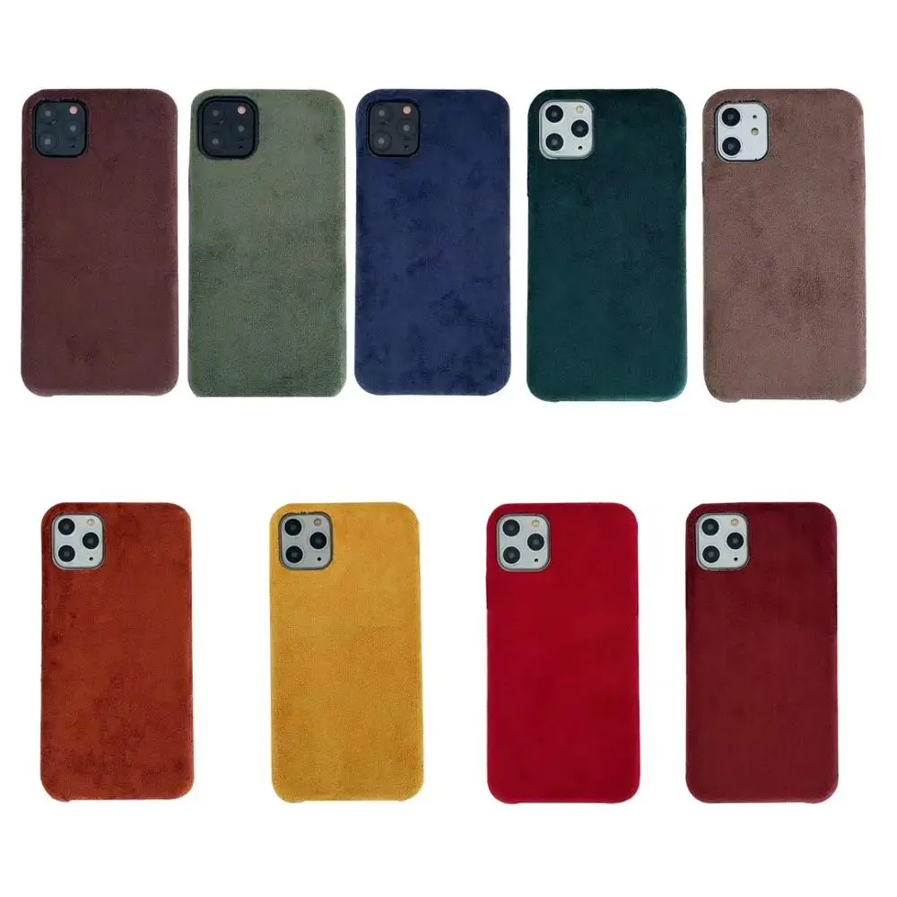 velvet green fabric phone case for iphone 11 pro max xr x xs max soft wine cloth luxury cases for iphone 6 6s 7 8 plus cover hot free global shipping