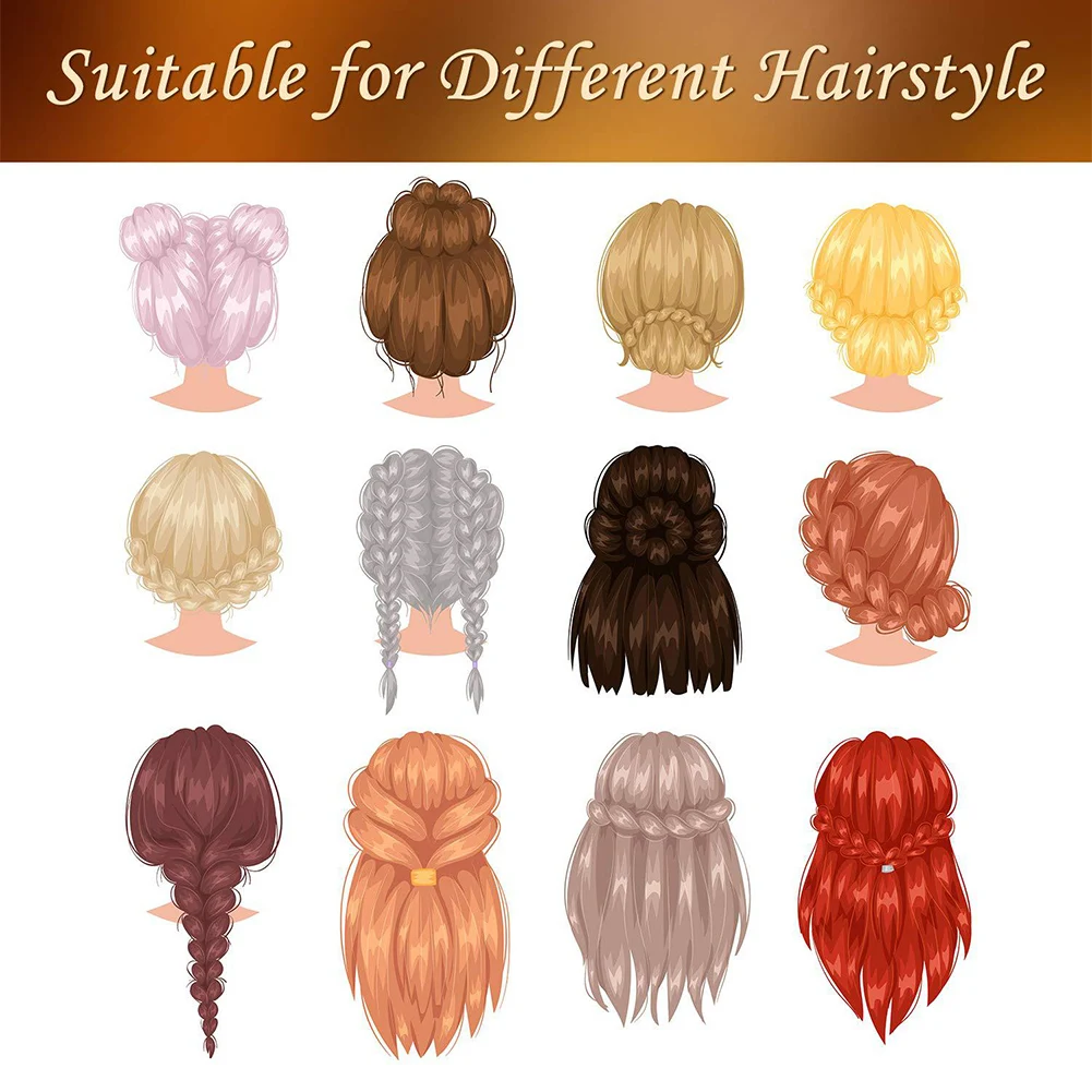 

8pcs/set Banana Hair Clip Styling Tools Claw Vertical Comb Women Girls Portable Vintage Headware Fashion Accessory Stretchable