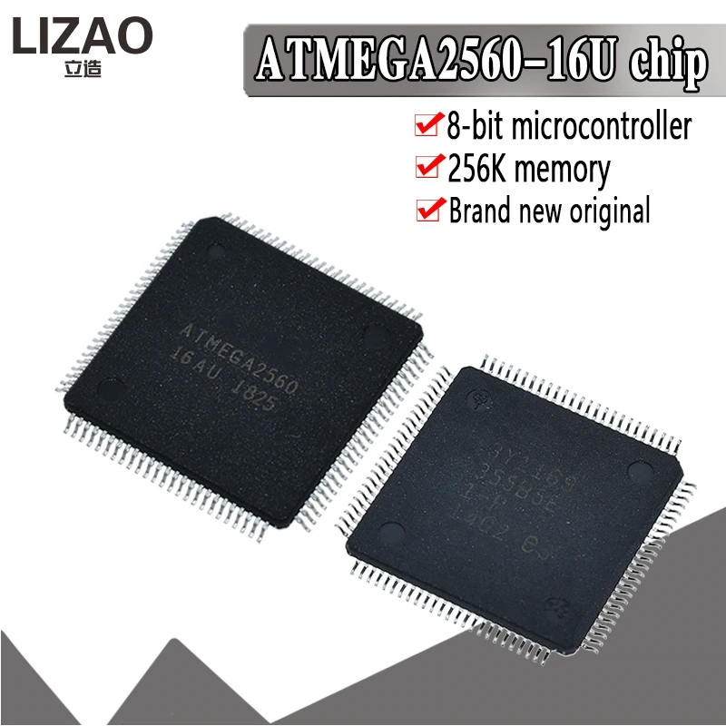 ATMEGA2560 ATMEGA2560-16AU LQFP-100 8-битный микроконтроллер с 64 K/128 K/256 К байт в Системы