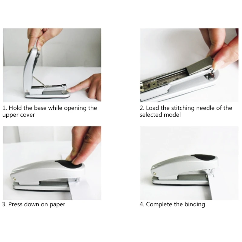 

Metal Iron Heavy Duty Stapler Paper Book Binding Stapling Machine 24/6 26/6 Labor Saving School Office Supplies