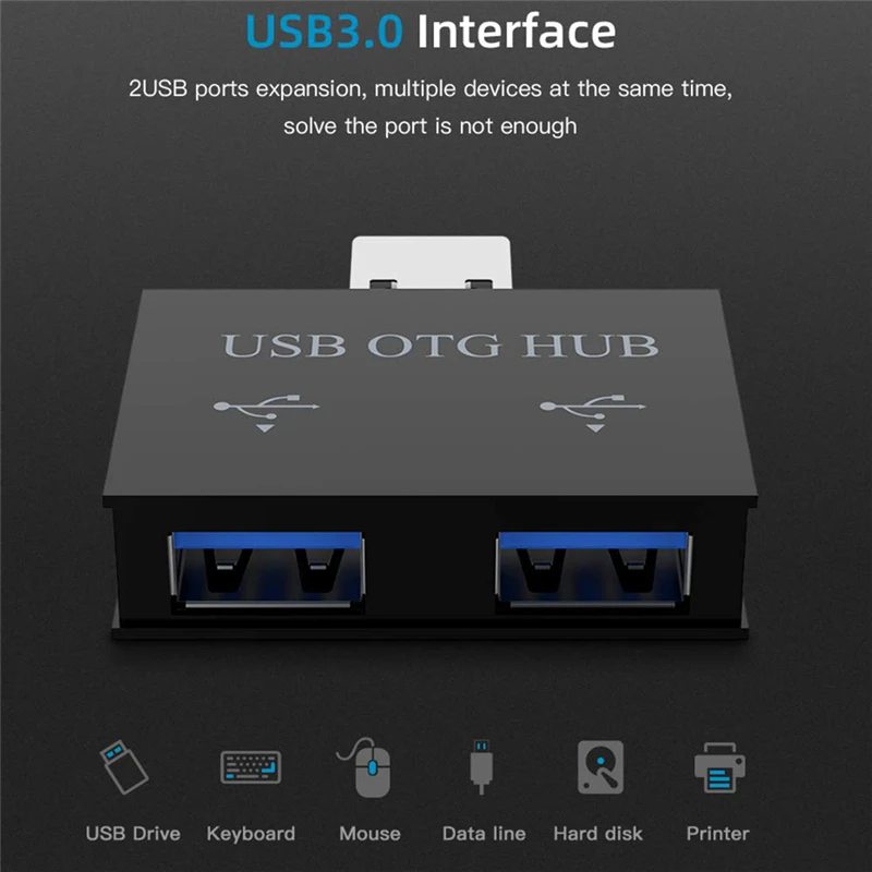 Мини USB 3,0 концентратор 2 usb порта Высокоскоростной концентратор разветвитель коробка для ноутбука ПК U диск кард-ридер мобильный телефон концентратор использования# N