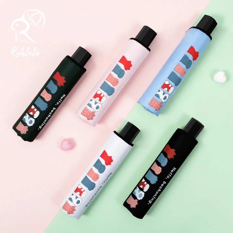 Автоматический зонт с кошачьими когтями желтые ветрозащитные складные зонтики