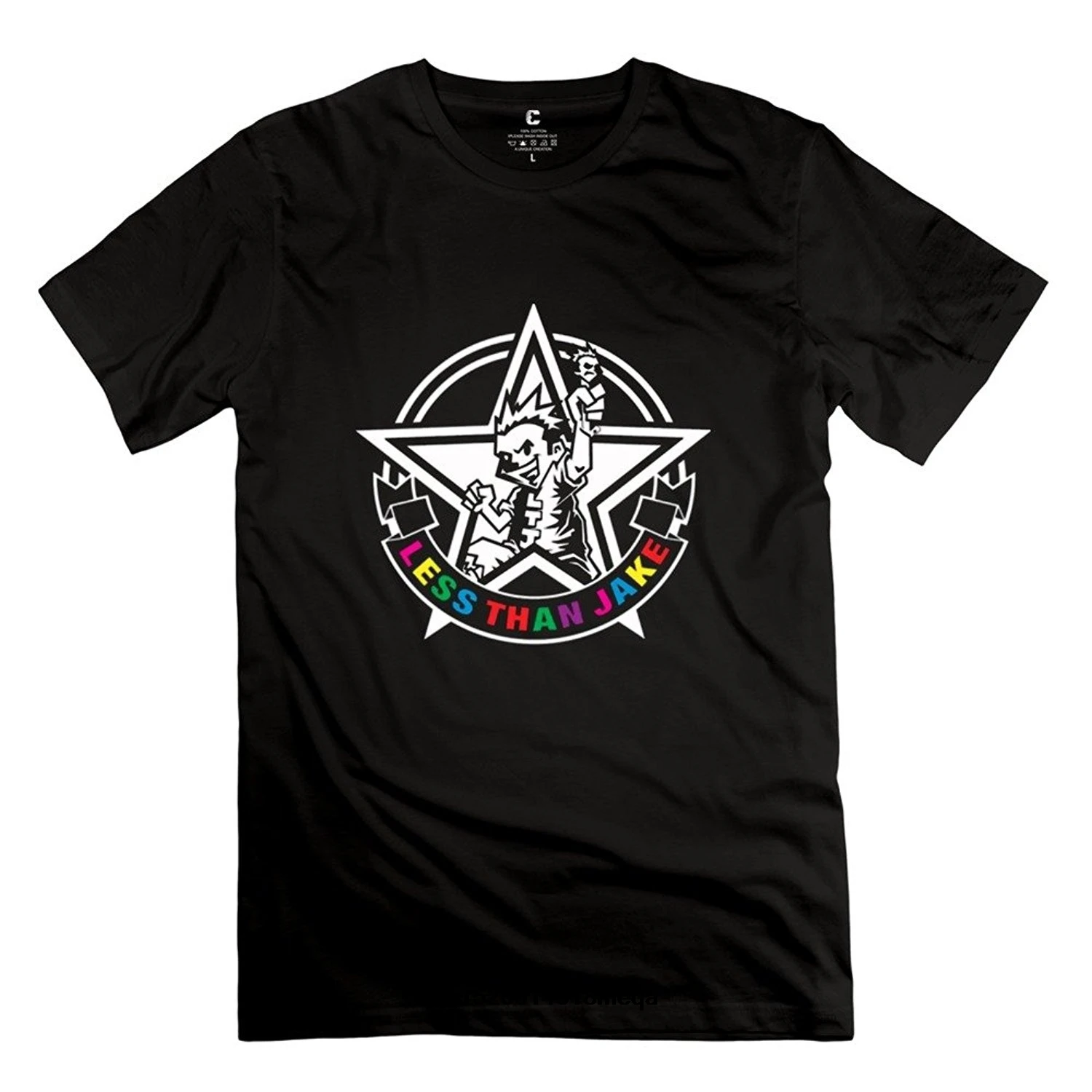 Футболка меньше чем Джейк винт шеи дизайн Мужская мода футболка| |