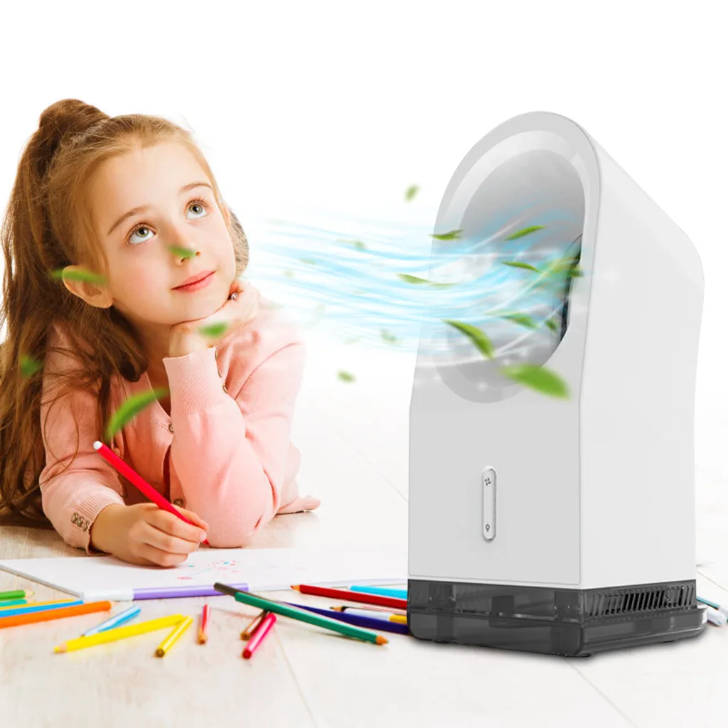 Настольный вентилятор для умного дома охлаждающий с ночным светильник Том