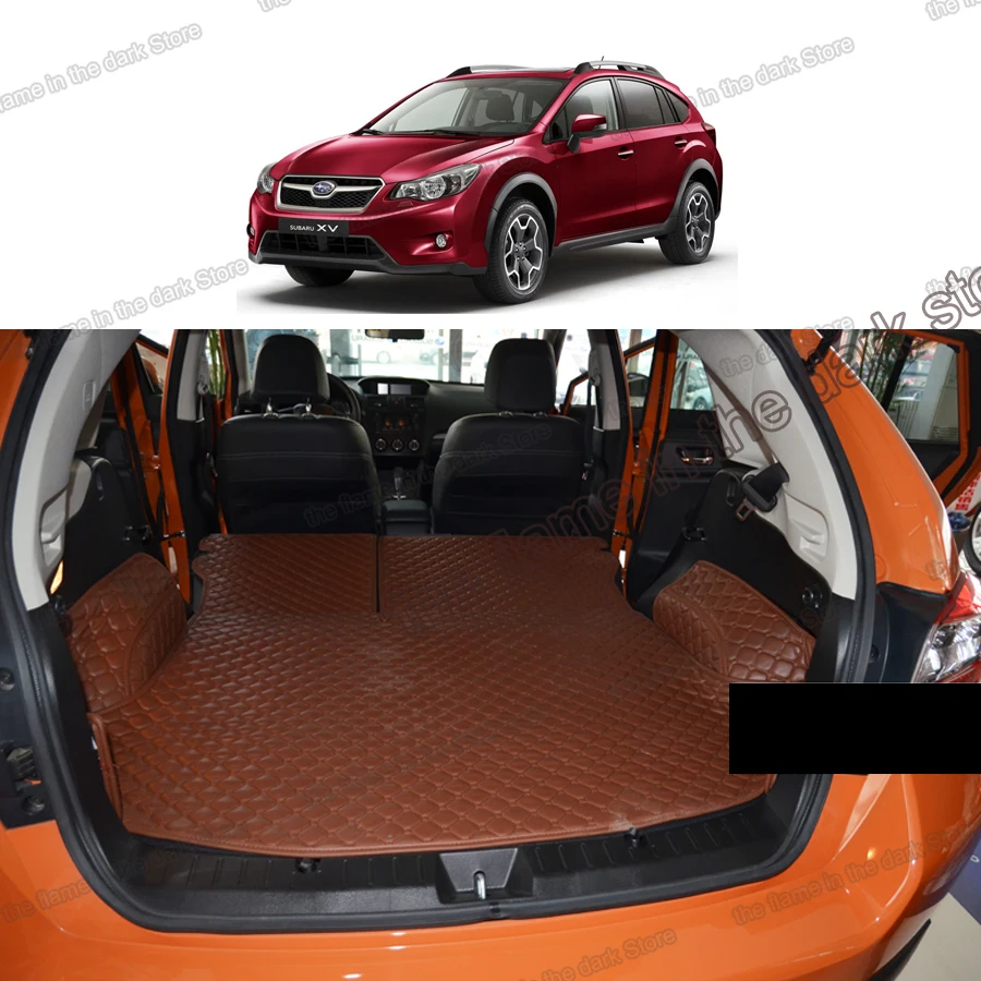 Кожаный коврик Lsrtw2017 для багажника автомобиля подкладка груза Subaru Xv 2011 2012 2013 2014 2015