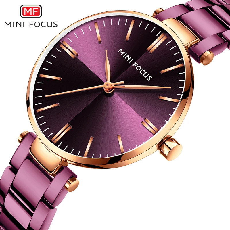 Minifocus женские часы известных люксовых брендов модные ультратонкие часы женские из нержавеющей стали женские наручные часы для женщин