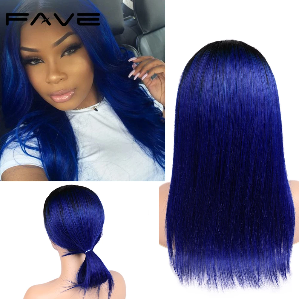 FAVE 13*4 кружевные фронтальные Ombre парики с детскими волосами бразильские Remy прямые