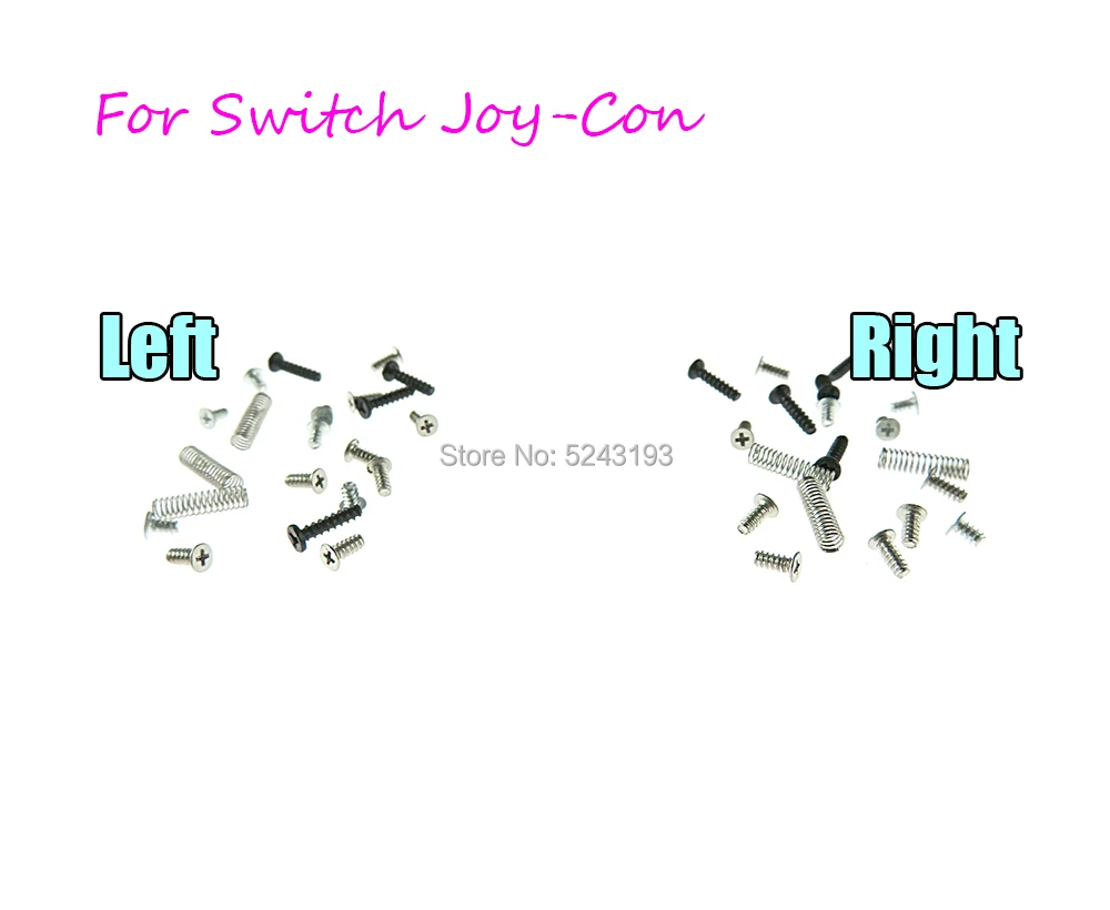 10 комплектов для nintendo Switch NS Joy Con консольный контроллер полный набор винтов