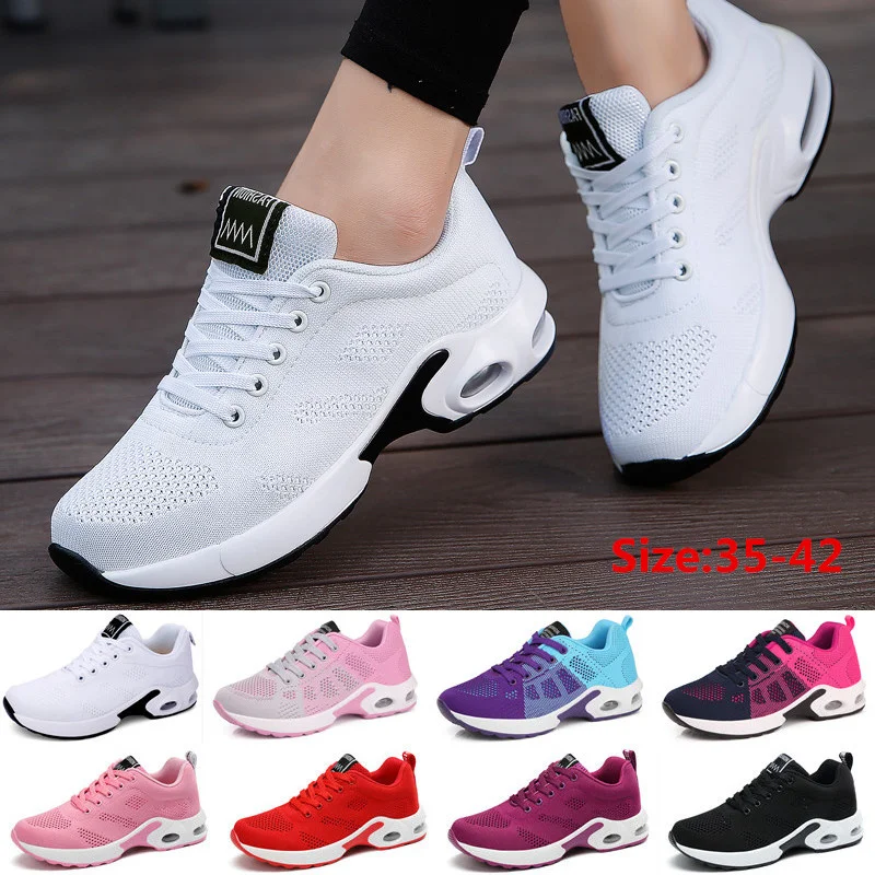 

Zapatillas De Deporte Ligeras Para Mujer, Zapatos удобные формы Malla Transpirable, amortiguation De Aire Con Cordones Y, Para