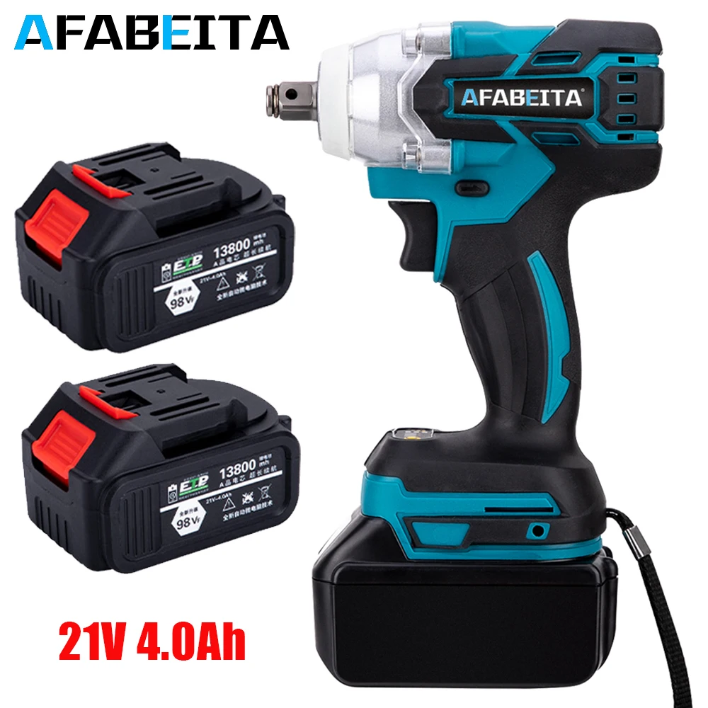 21V Электрический ударный гайковерт с бесщеточным двигателем гаечные ключи 4000