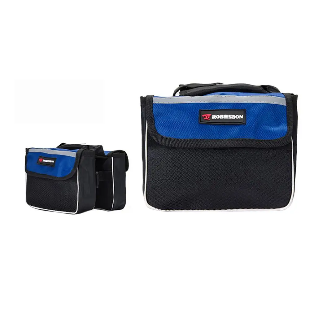 

Bicycle Bag Bike Cycling Front Frame Tube Handlebar Pannier Double Pouch Phone Bag New Arrival Polyester bolsa bicicleta