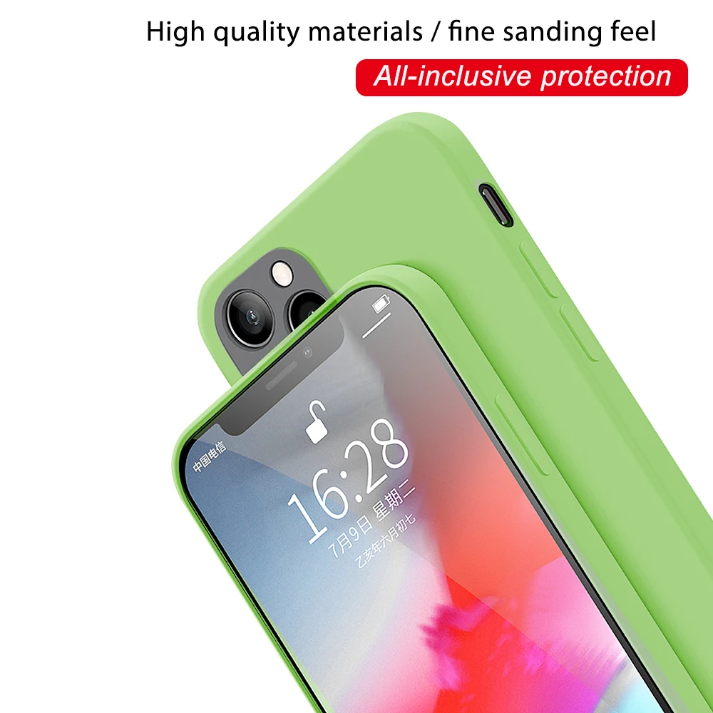 

Silicone Case for iphone 11 pro xs max 6s 7 8 6 plus full protect cover for iphone 12 case 12 pro max Coque 12 Mini Capa SE 2020