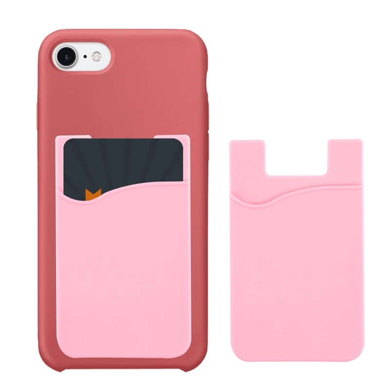 Клейкая тонкая сумка для кредитных карт женщин и мужчин держатель мобильного