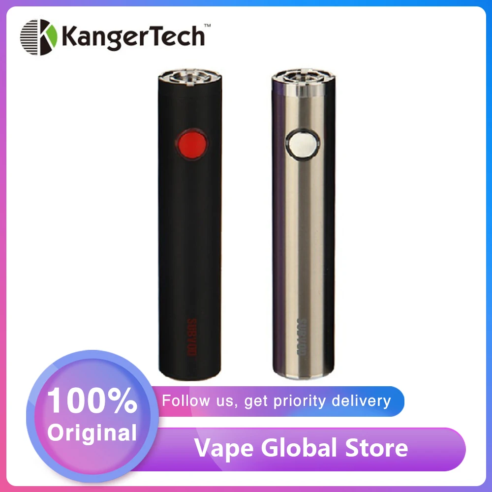 Оригинальный Kangertech SUBVOD батарея мод 1300mAh электронная сигарета для Subohm Vaping