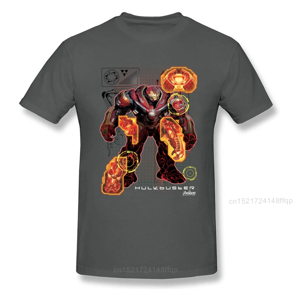 Hulkbuster Analysis 2018 мужская белая футболка с 3D принтом робота летняя хлопковая одежда