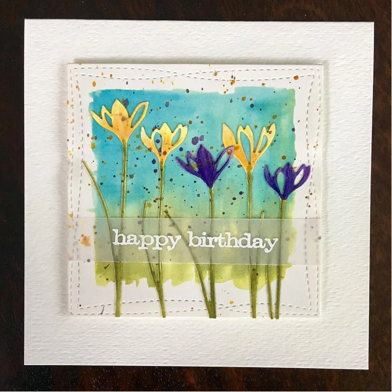 Высечки для карточек Florid Crocus цветочные металлические высечки трафареты 2020 | Дом и