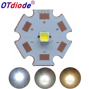 Светодиодный излучатель белого света, 10 Вт, Cree XPL HD XP-L, 6500K, теплый белый 3000-3200K с печатной платой 8 мм, 12 мм, 14 мм, 16 мм, 20 мм для самостоятельной сборки