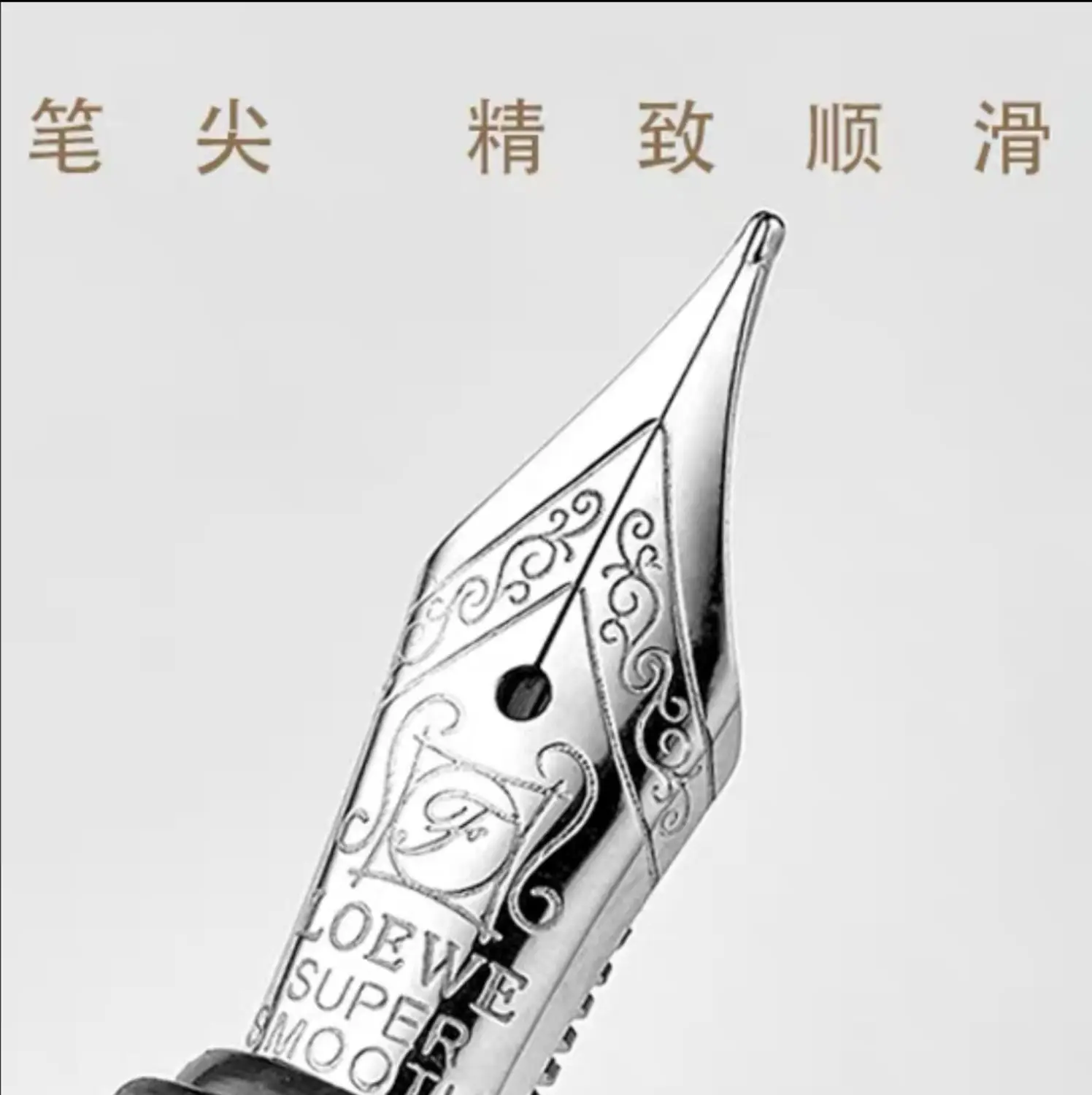 LE Gray Aluminum Fountain Pen Ink Pen With F Nib Converter Pen Office school supplies penna stilografica