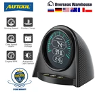 AUTOOL X70 OBD HUD измеритель обмин двигателятемпература двигателябатарея напряжение скорость сигнализации Многофункциональный измеритель четкий код ошибки