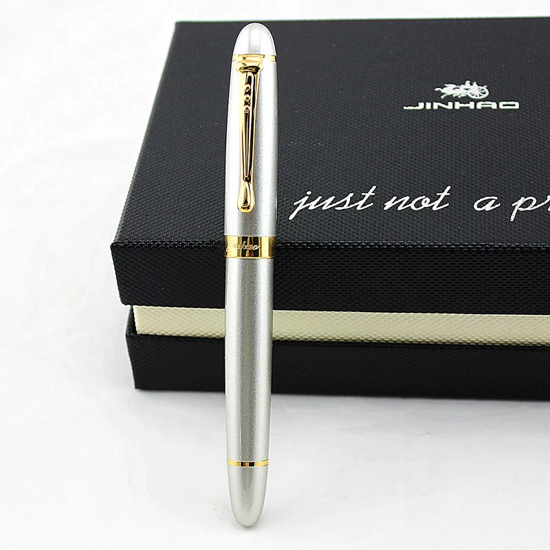 Ручки шариковые jinhao 450 дюйма серебристые/золотистые 0 7 мм 1 шт./лот|Гелевые ручки| |