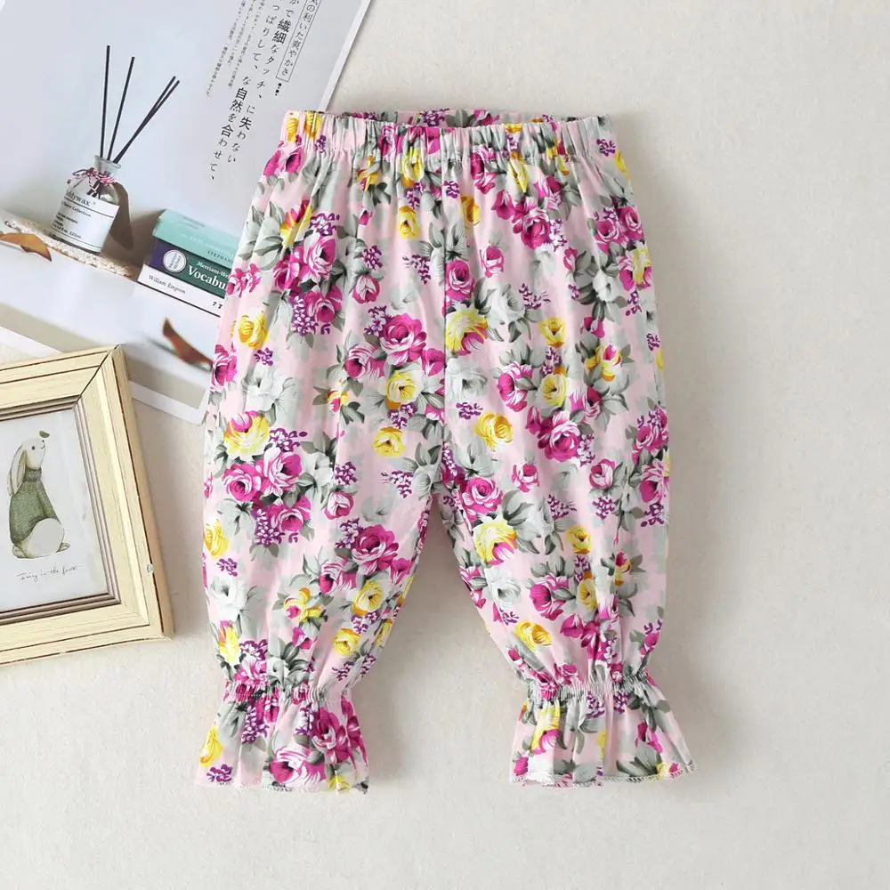 2019 Spring Baby Kids Childrens printing Flower Toddler Classic Leggings girls pants Girls legging 1-6Yrs Bell Bottoms | Мать и ребенок