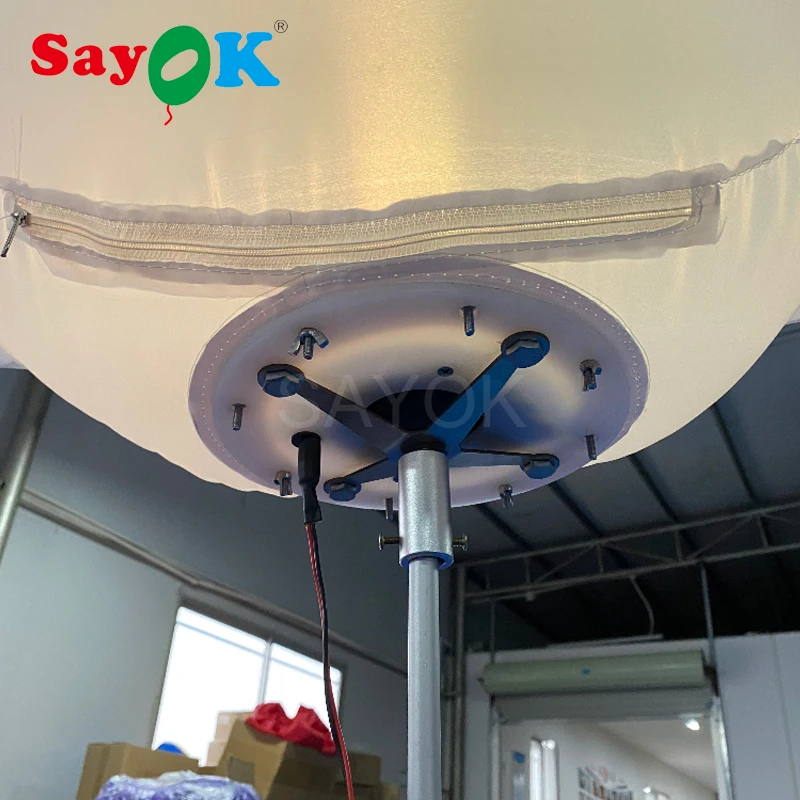 1.2m Inflatable Backpack Balloon Cloud Walking Advertising Ball with LED Lighting for Promotions | Дом и сад