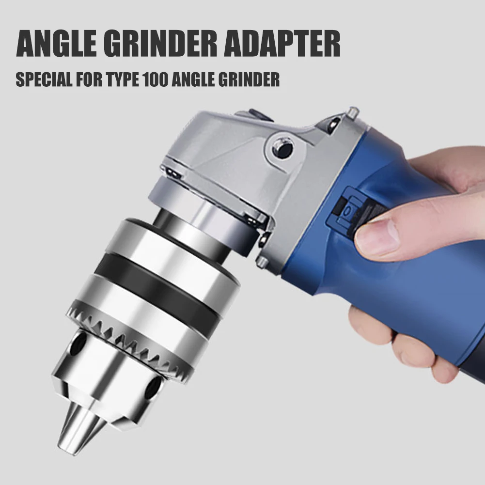 

Angle Grinder Electric Drill Conversion Collet 10mm Chuck Holder Power Drill Convert Adapter M10 For 4" Electric Angle Grinder