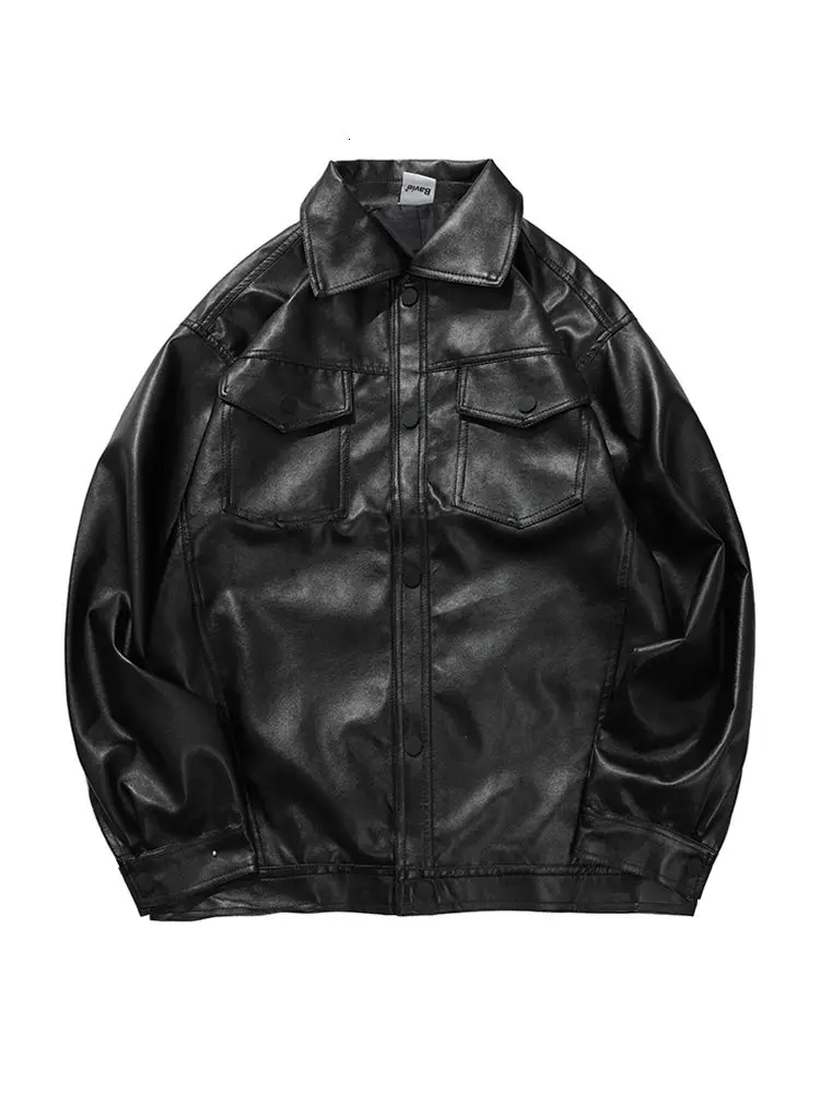 

UMI MAO Spring Autumn Motorcycle Leather Men's Short Style Korean Fashion Brand Slim Handsome Jacket Trend Coat Women