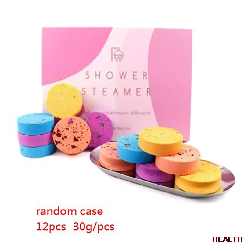 

Shower Steamers Aromatherapy Bath Bomb Tablets 12Pcs Shower Fizzers Home Spa Melts Vapor Set Relaxation Gifts For Women