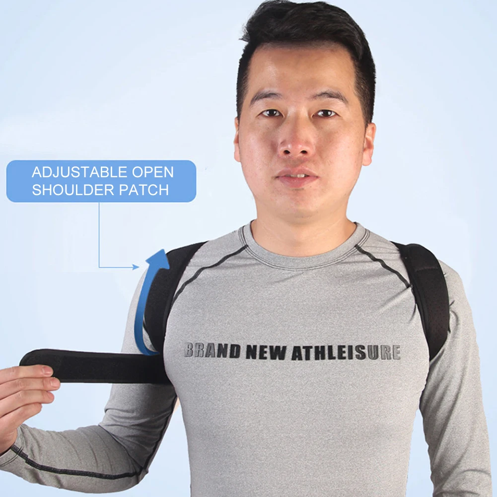 

Adjustable Back Posture Corrector Belt Anti-kyphosis Belt Adjustment Standing Sitting Posture Spine Back Shoulder Lumbar Brace
