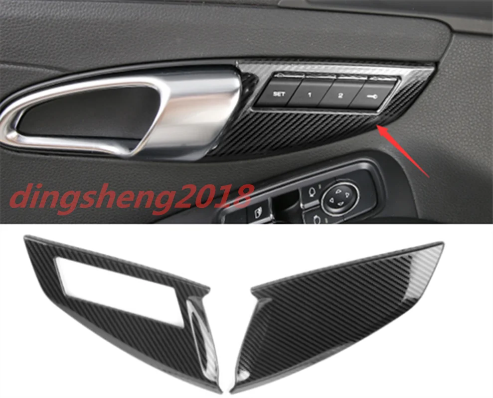 

Carbon Fiber Inner Door Handle Bowl Panel Trim For Porsche 718 Cayman Boxster Car modification Auto parts