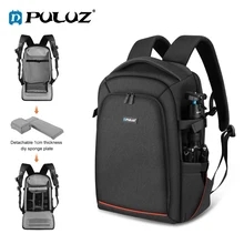 PULUZ Outdoor Dual Shoulders Backpack Handheld PTZ Stabilizer Camera Bag with Rain Cover for DJI Ronin-SC/Ronin-S/Digital Camera