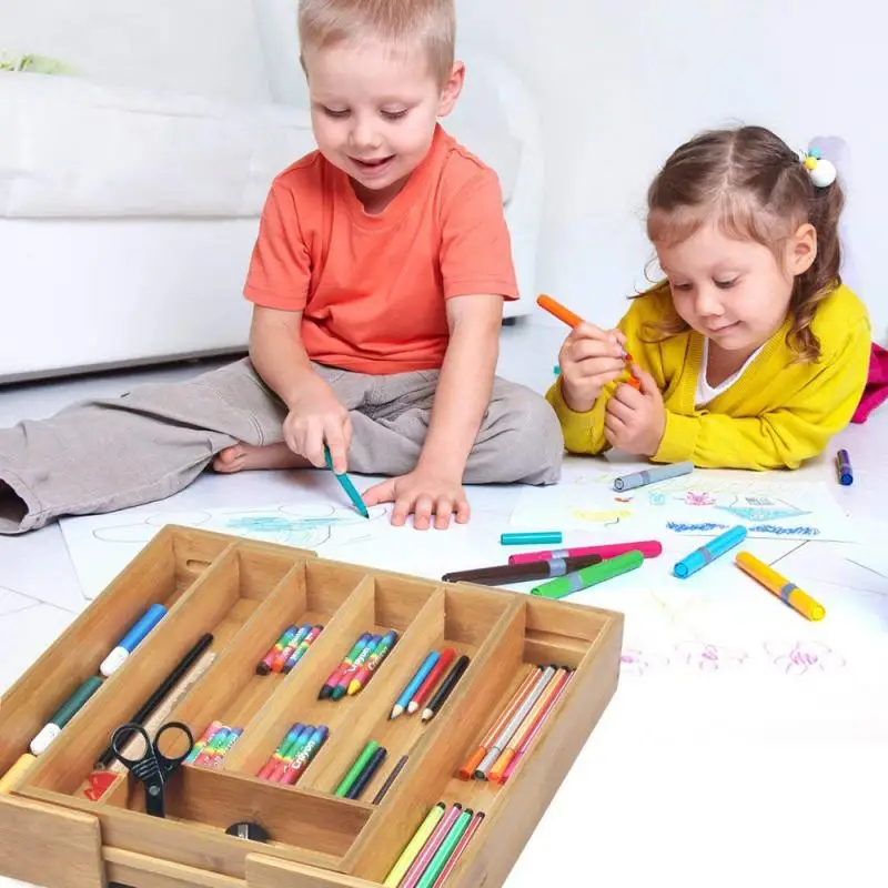 

Bamboo Expandable Drawer Organizer Premium Cutlery And Utensil Spoon Cutlery Separation Oganizer Kitchen Drawer Divider Tray