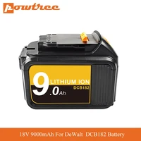 for dewalt 18v 9 0ah battery power tools batteries replacement dcb181 dcb182 dcb200 dcb205 dcb204 dcb206 dcb205 2 tools battery