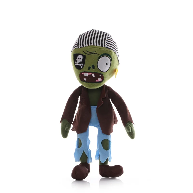 Mu&ntilde;ecos de peluche de Plants vs Zombies para ni&ntilde;os, gorros, pato pirata, Zombies, PVZ, 30cm, 10 unids/lote-2