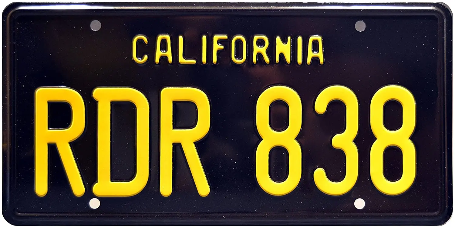 Celebrity Machines Bullitt | RDR 838 | Metal License Plate