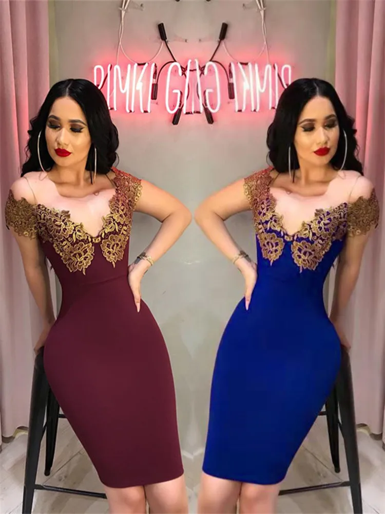 Женские новые стильные v образным вырезом с вышивкой пикантные туфли из