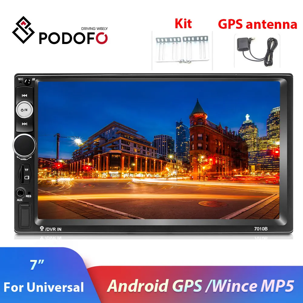 Camecho Android 8 1 2 Din Автомобильный Радио Мультимедиа Видео плеер 7 &quotАвто Стерео