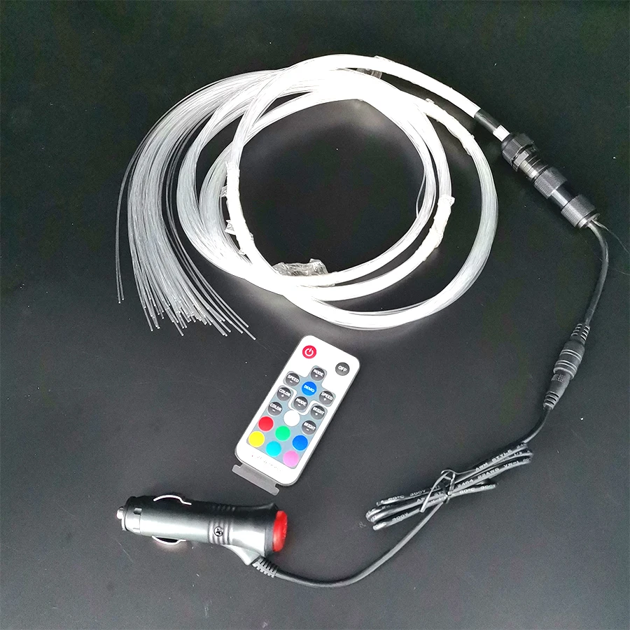 

12V Multi Color RGB Fiber Optic Star Light kit Car Limo Headliner Lighting