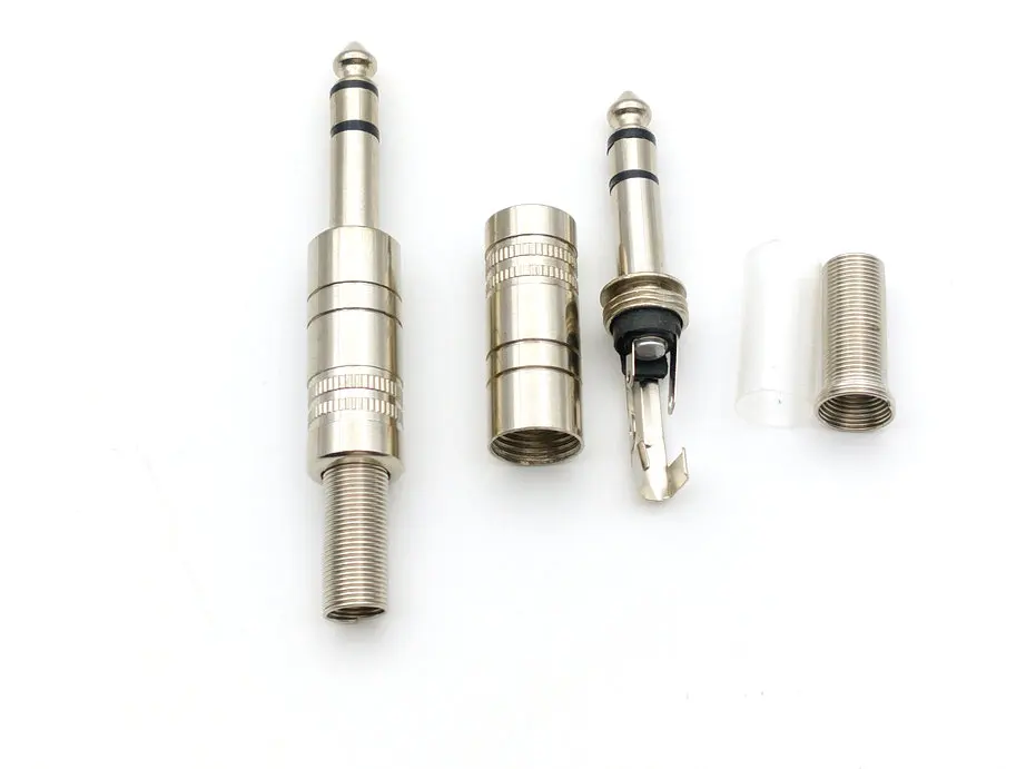 Металлический стерео аудио адаптер со штекером 6 35 мм 1/4&quot|adapter plug|adapter 1/4metal m |