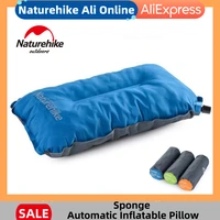 naturehike new self inflating pillow sponge ultralight folding compact automatic inflatable pillow outdoor travel camping pillow