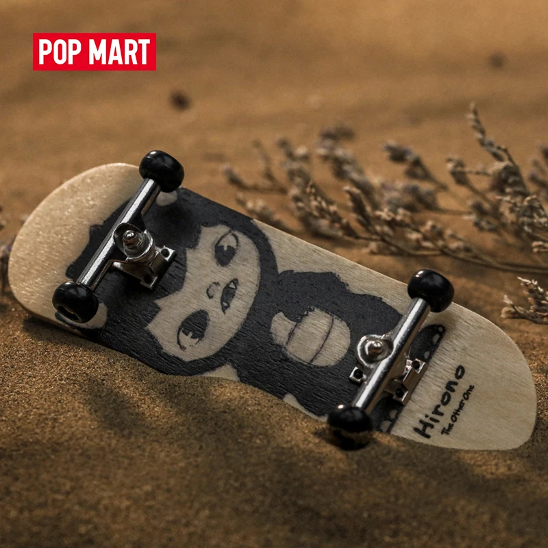 

POP MART Hirono The Monster Finger Skateboard Collectible Cute Action Kawaii Figure Gift Kid Toy Free Shipping