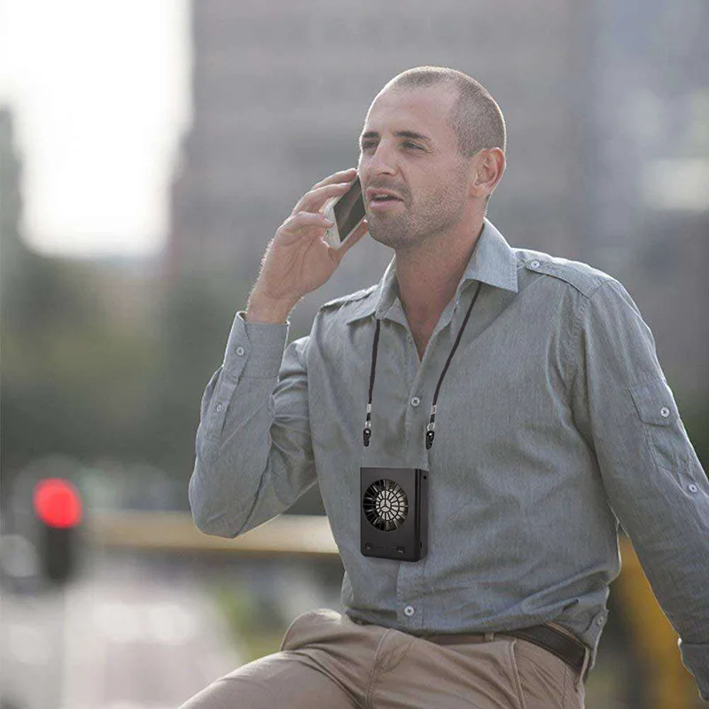 Портативное подвесное ожерелье с USB перезаряжаемым воздушным охлаждением