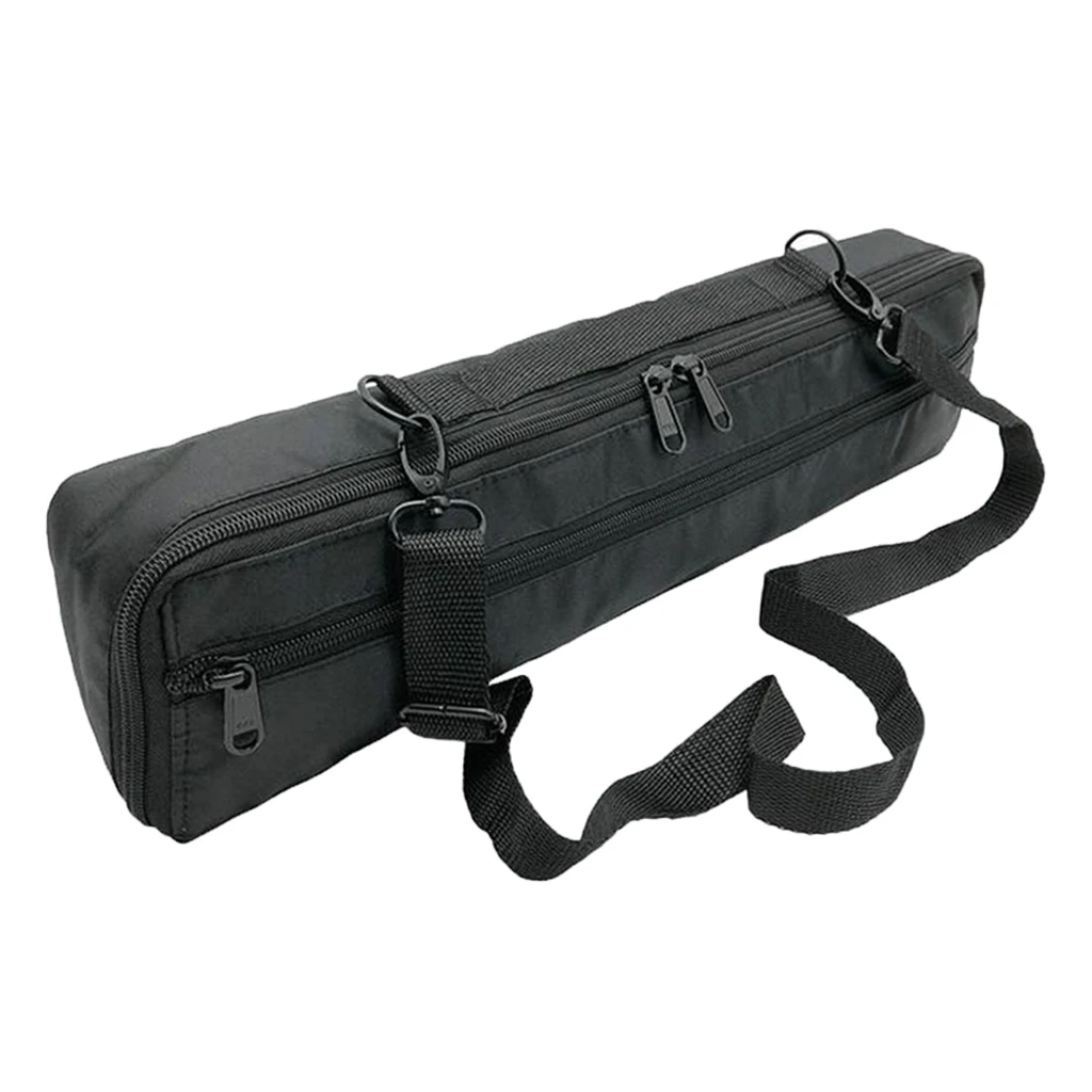 

16 Holes Flute Storage Bag Black Plushed For 16 Hole Flute W/ Shoulder Strap
