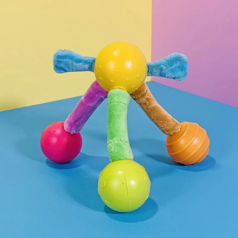 Новинка разноцветные шарики ручные колокольчики развлекательные развивающие